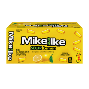 Mike & Ike Sour Lemon 3/99cents Pre-priced .078oz 24ct